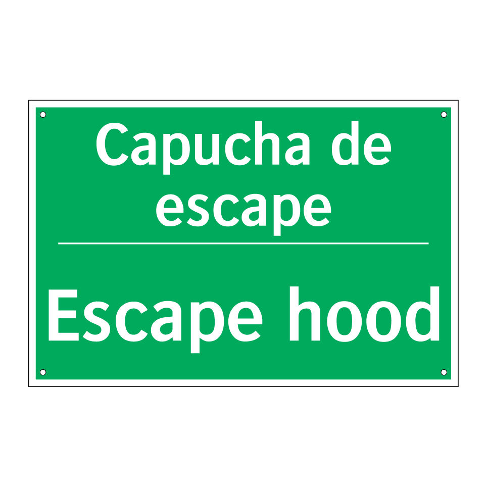 Capucha de escape - Escape hood