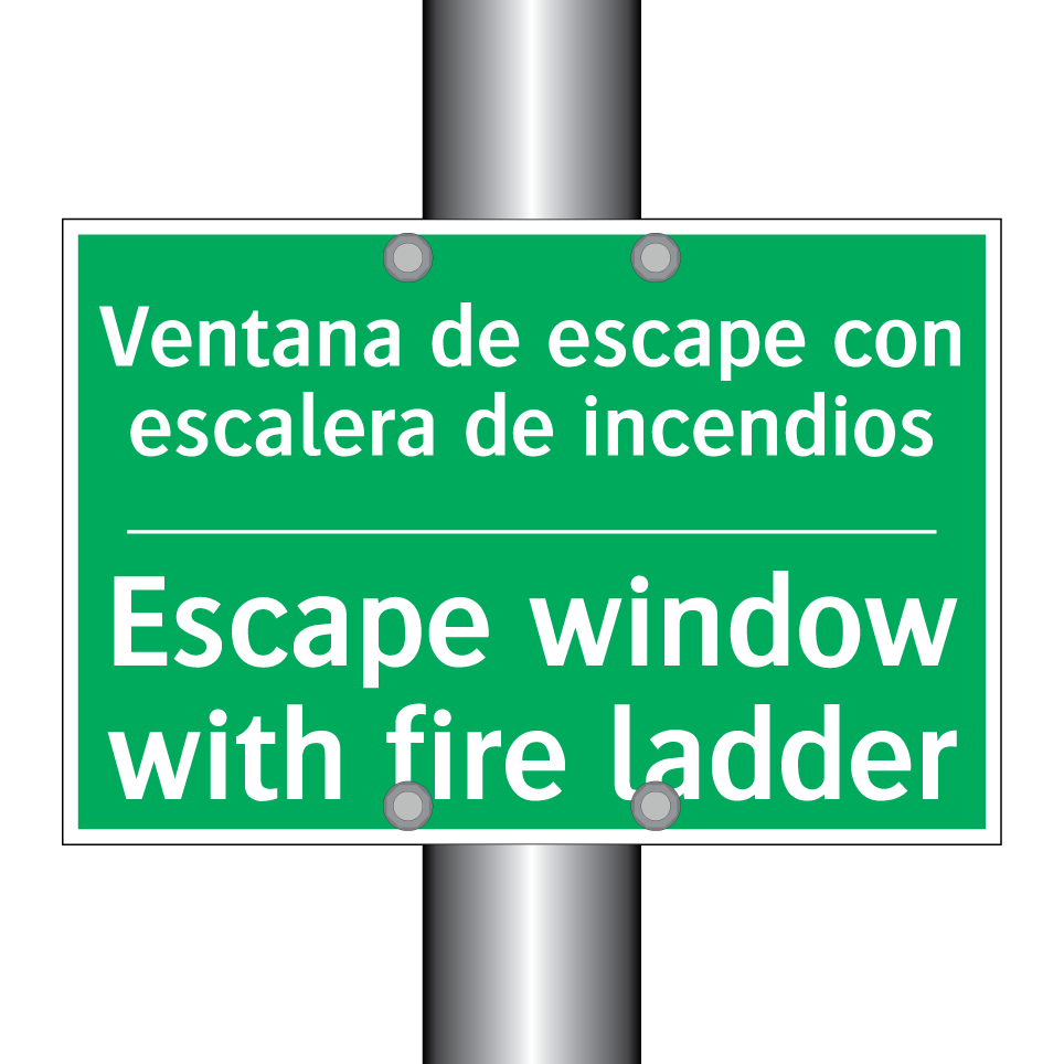 Ventana de escape con /.../ - Escape window with fire ladder