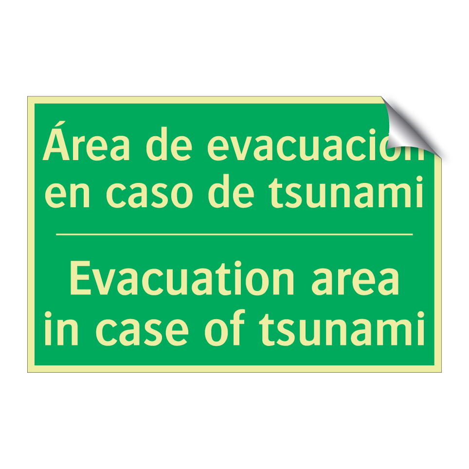 Área de evacuación en caso de /.../ - Evacuation area in case of /.../