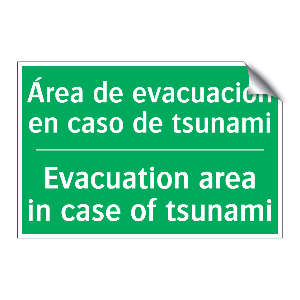 Área de evacuación en caso de /.../ - Evacuation area in case of /.../