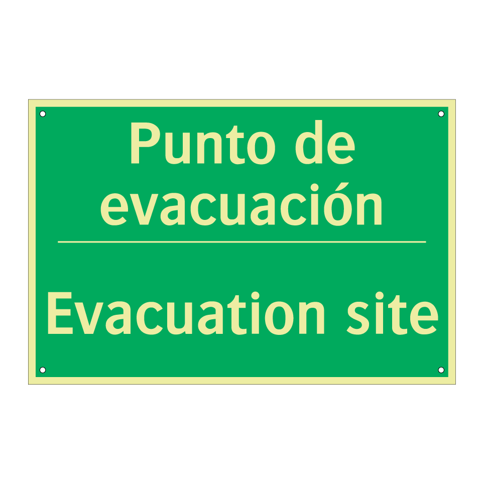 Punto de evacuación - Evacuation site