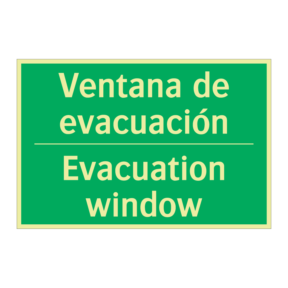 Ventana de evacuación - Evacuation window