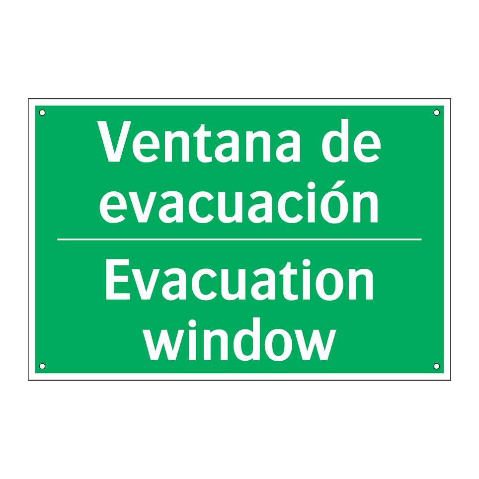 Ventana de evacuación - Evacuation window