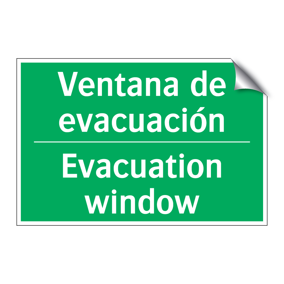Ventana de evacuación - Evacuation window