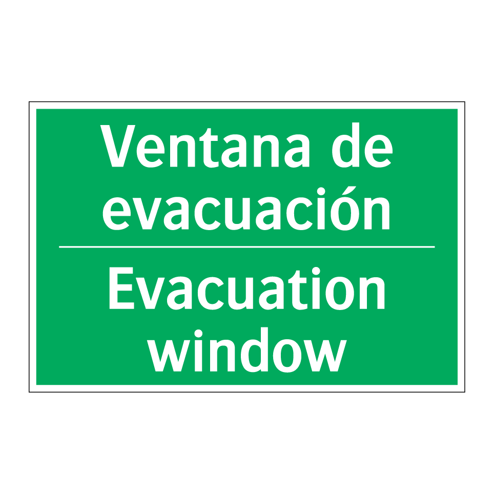 Ventana de evacuación - Evacuation window