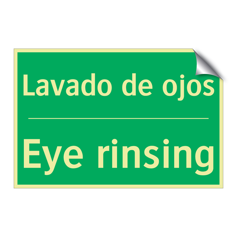 Lavado de ojos - Eye rinsing