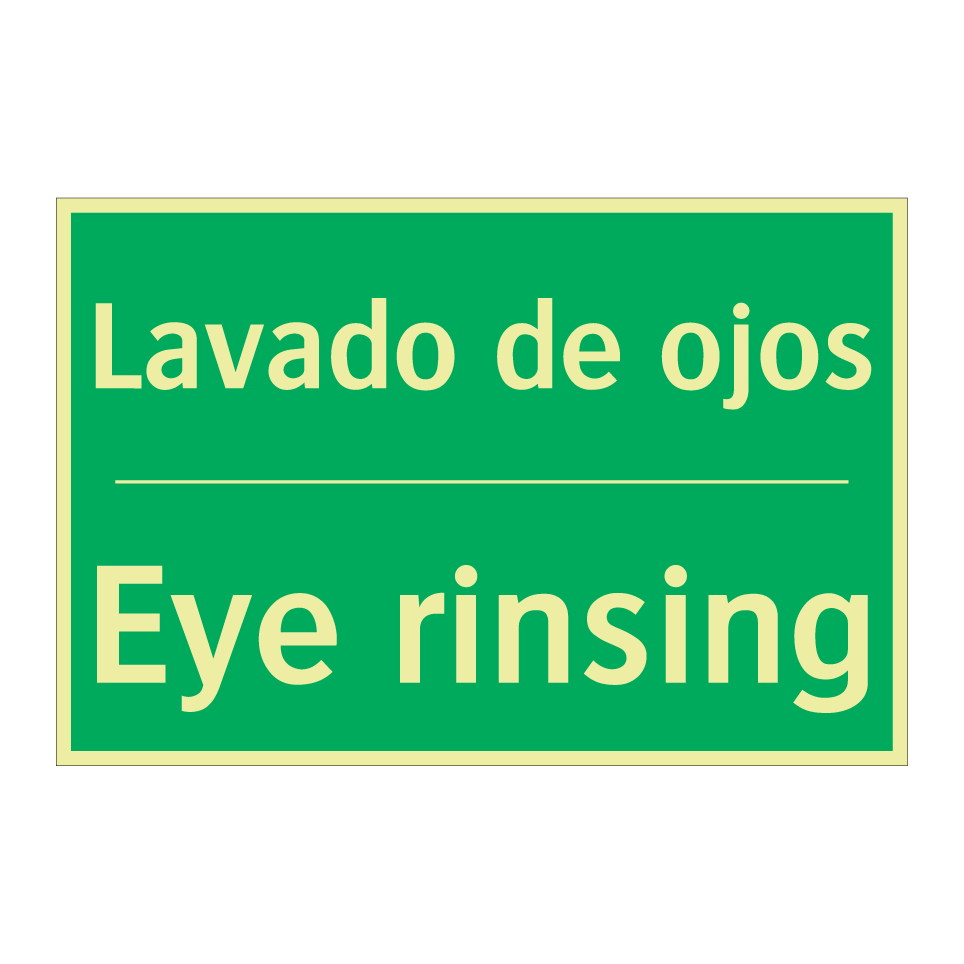 Lavado de ojos - Eye rinsing