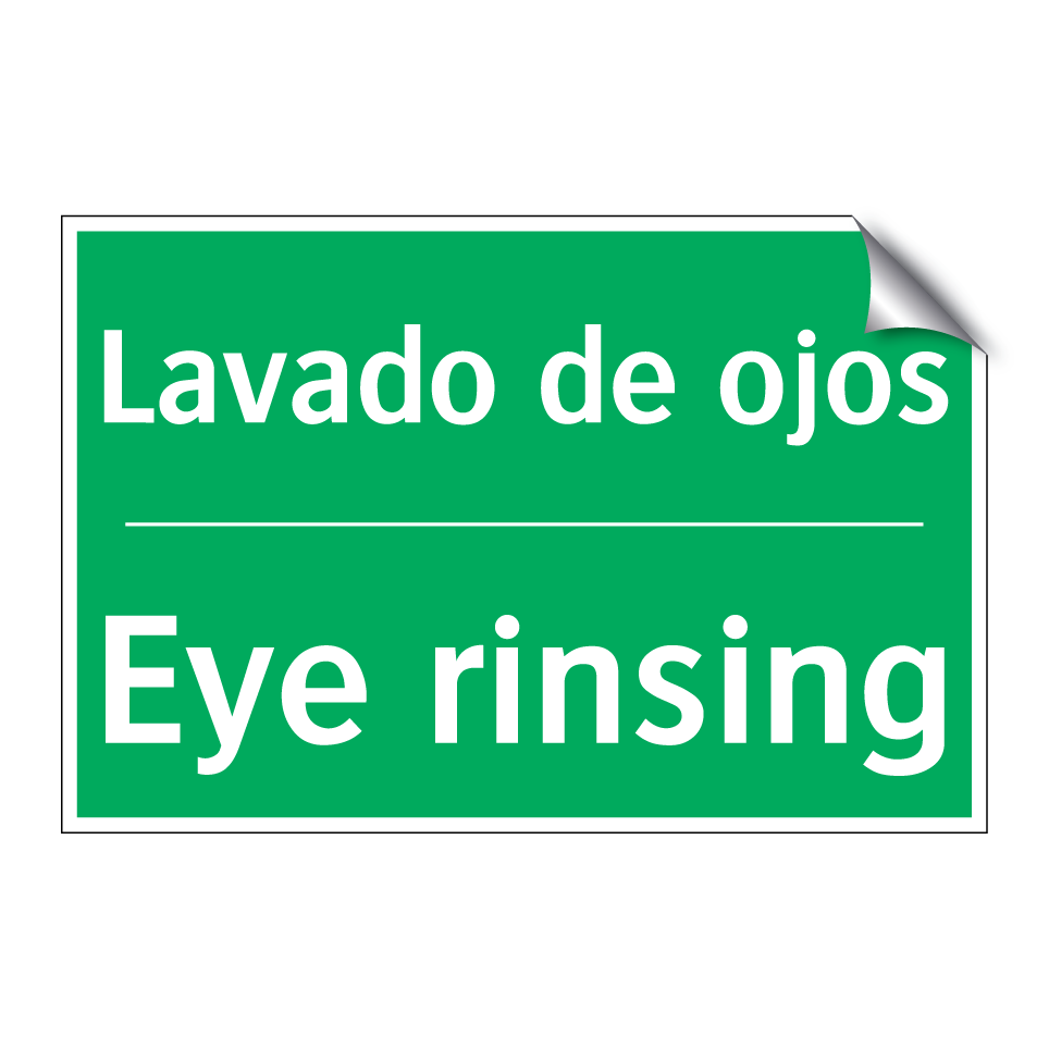 Lavado de ojos - Eye rinsing