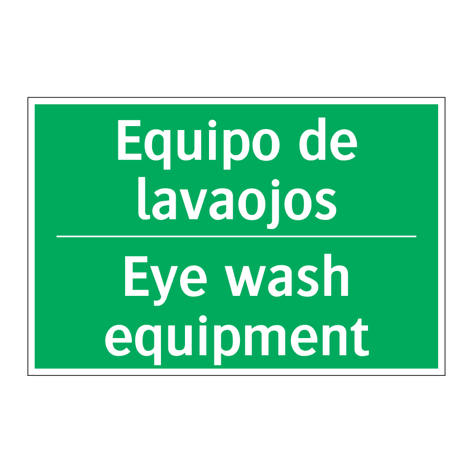 Equipo de lavaojos - Eye wash equipment