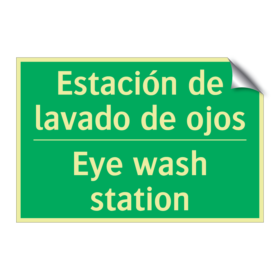 Estación de lavado de ojos - Eye wash station