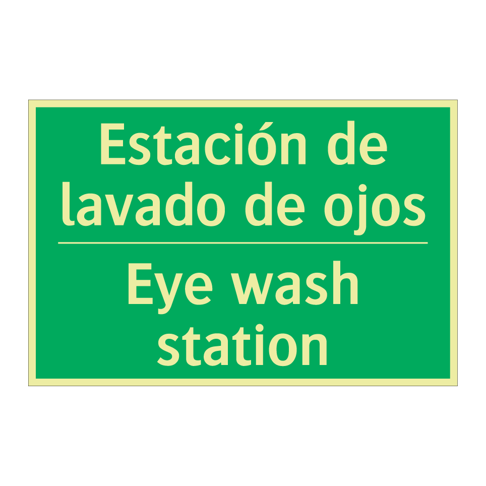 Estación de lavado de ojos - Eye wash station