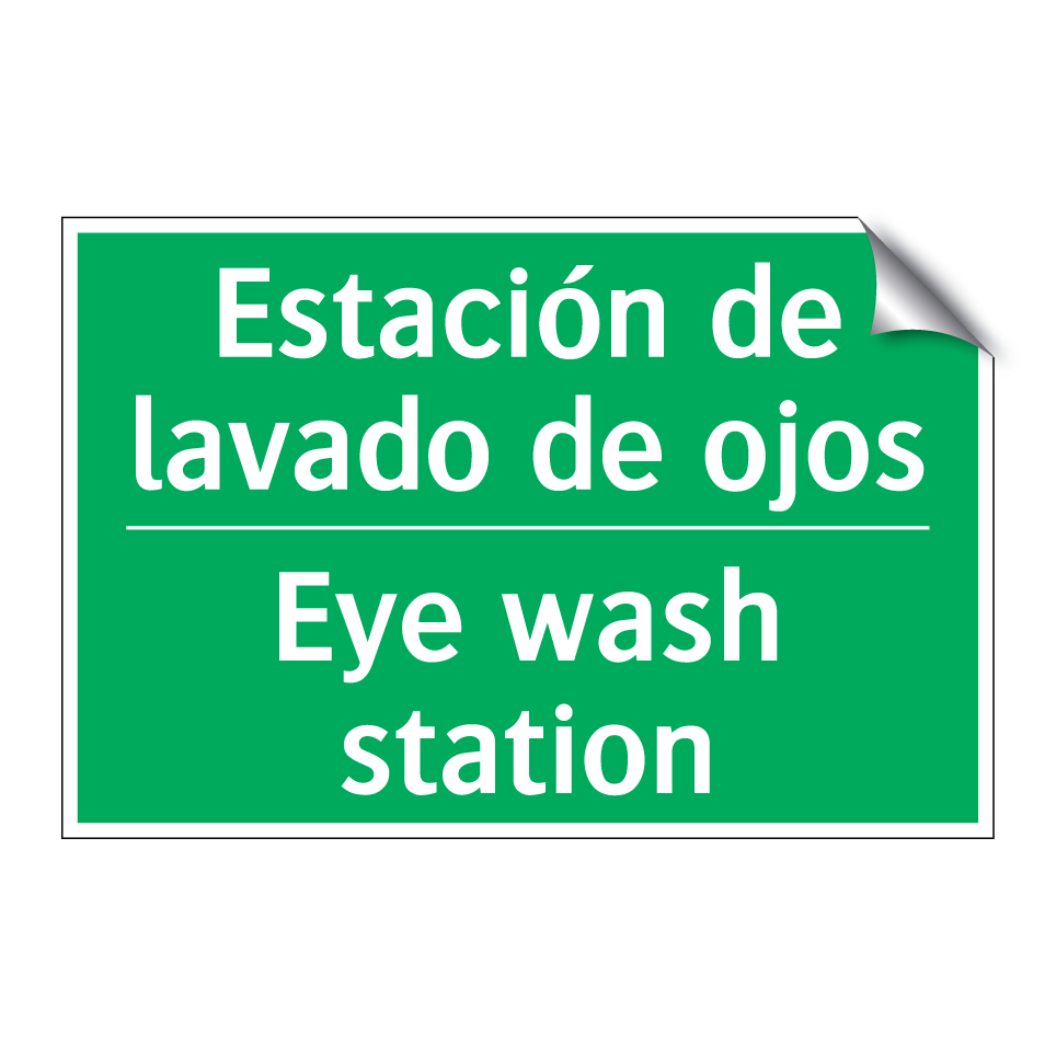 Estación de lavado de ojos - Eye wash station