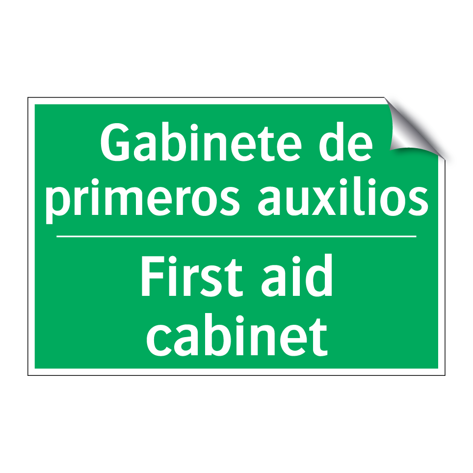 Gabinete de primeros auxilios - First aid cabinet