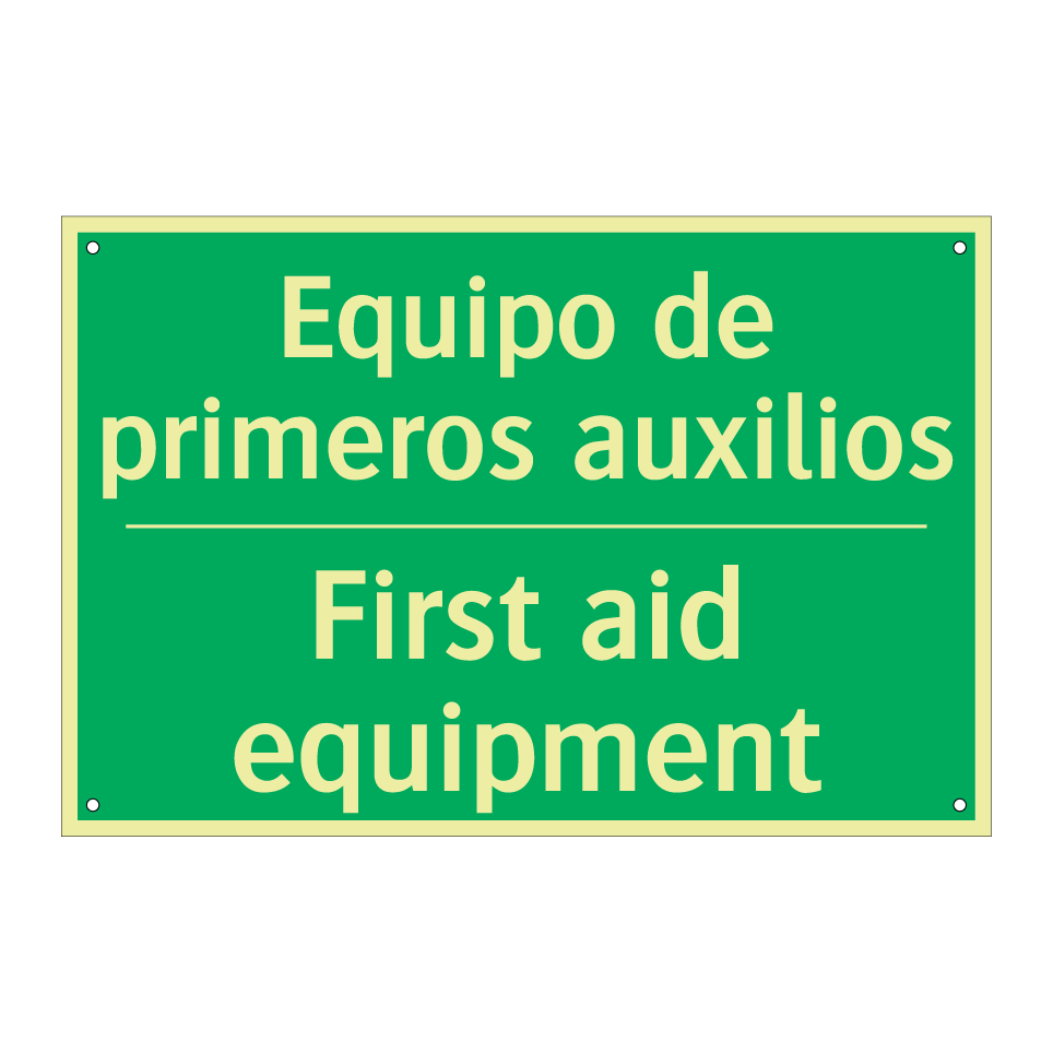 Equipo de primeros auxilios - First aid equipment