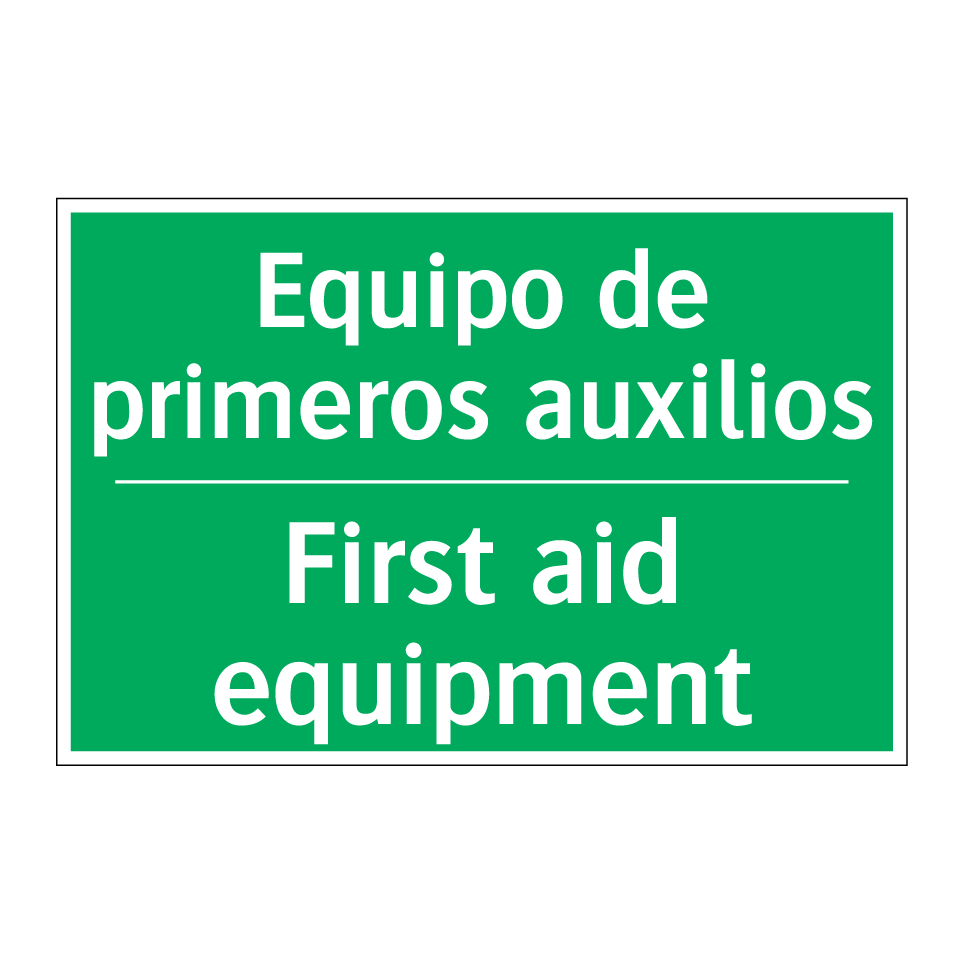 Equipo de primeros auxilios - First aid equipment