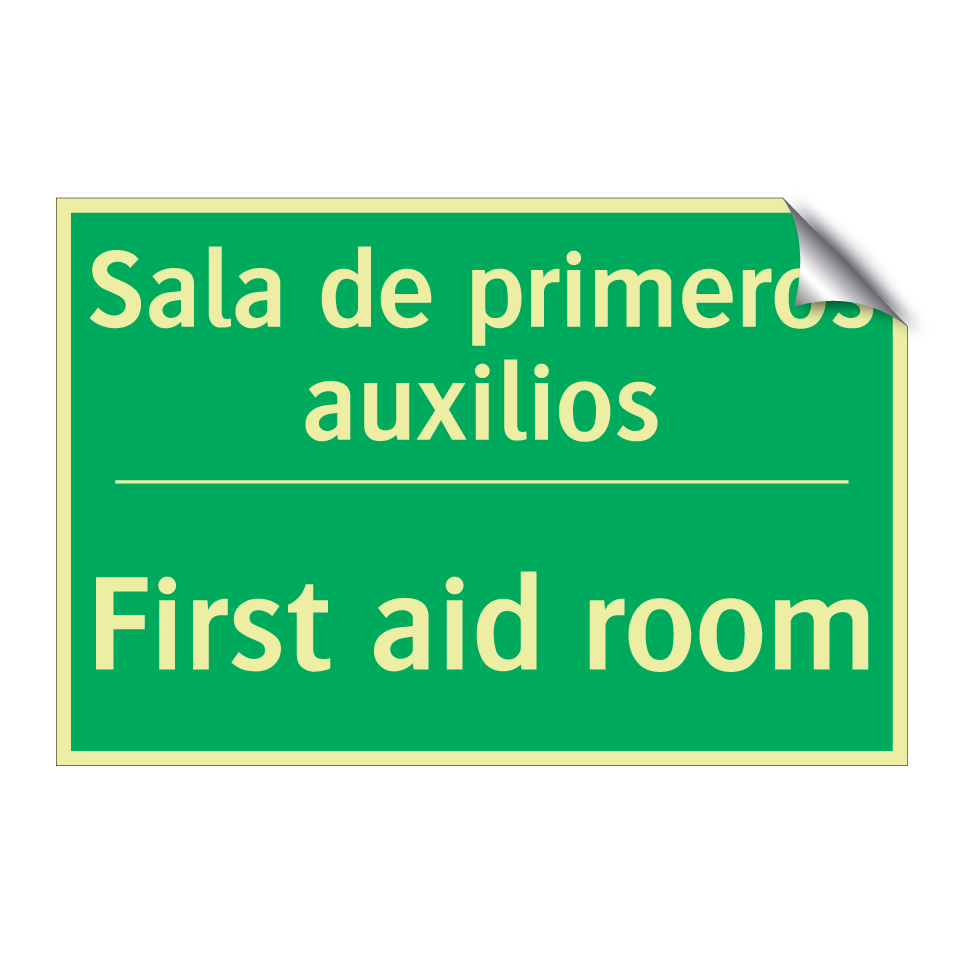 Sala de primeros auxilios - First aid room