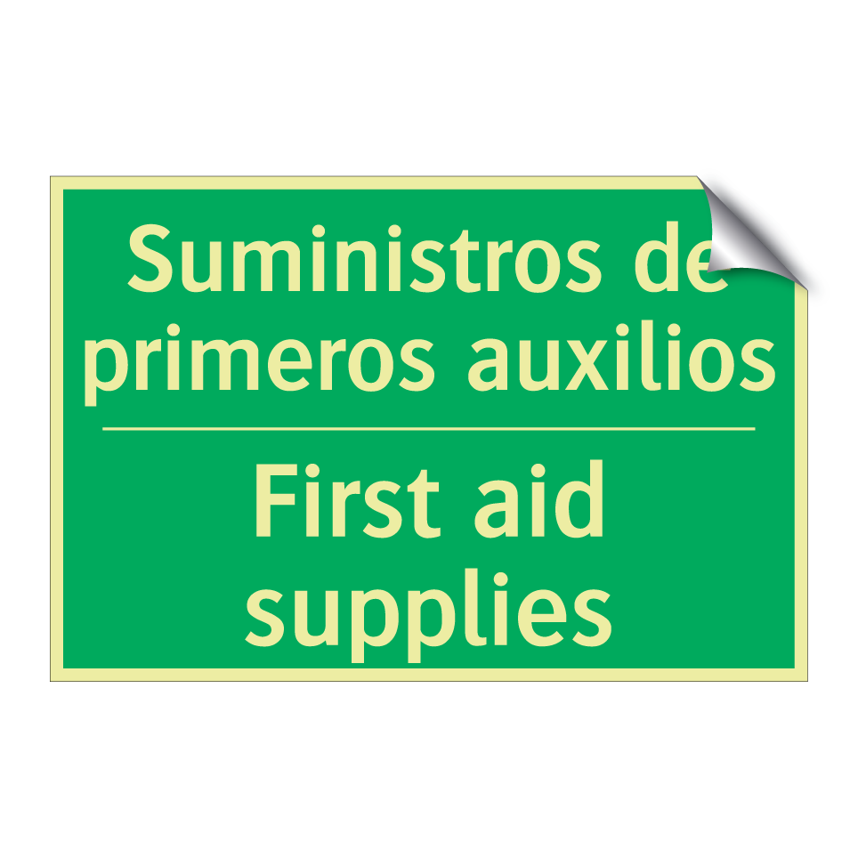 Suministros de primeros /.../ - First aid supplies