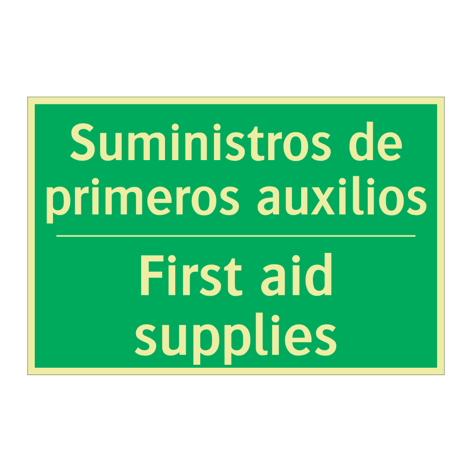 Suministros de primeros /.../ - First aid supplies