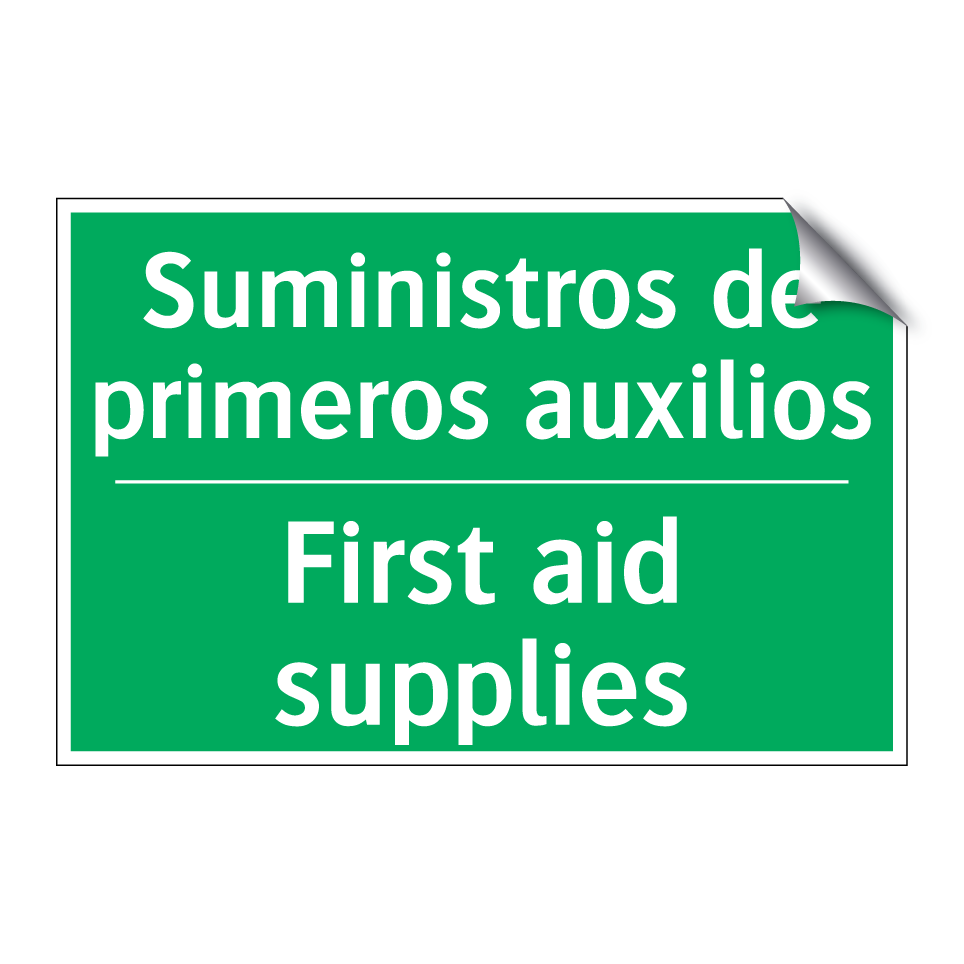Suministros de primeros /.../ - First aid supplies