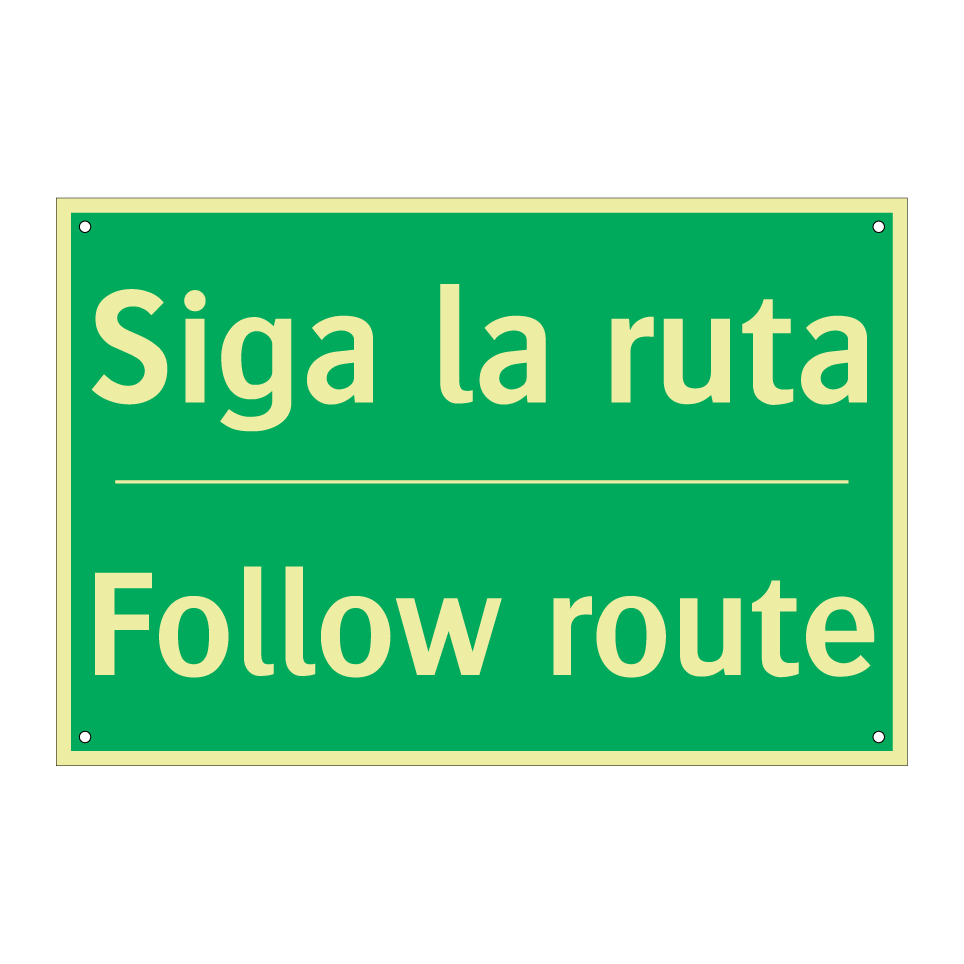 Siga la ruta - Follow route
