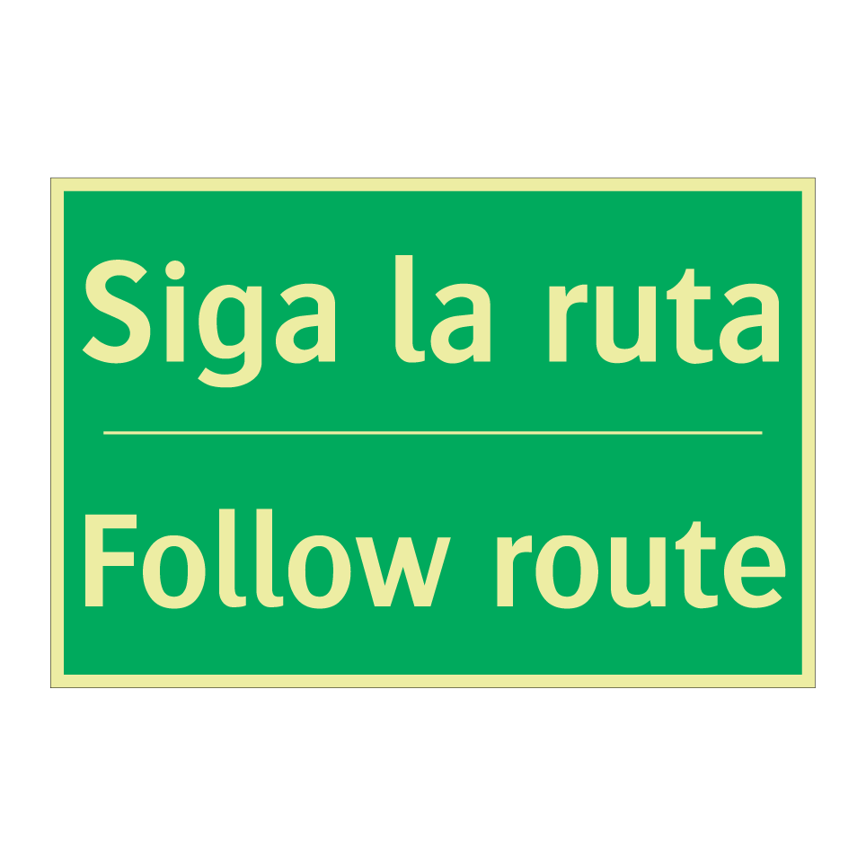 Siga la ruta - Follow route