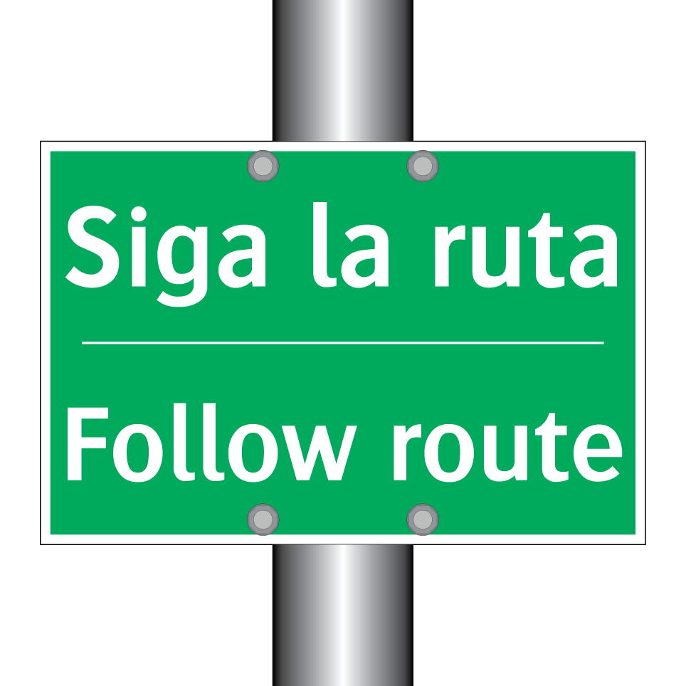 Siga la ruta - Follow route