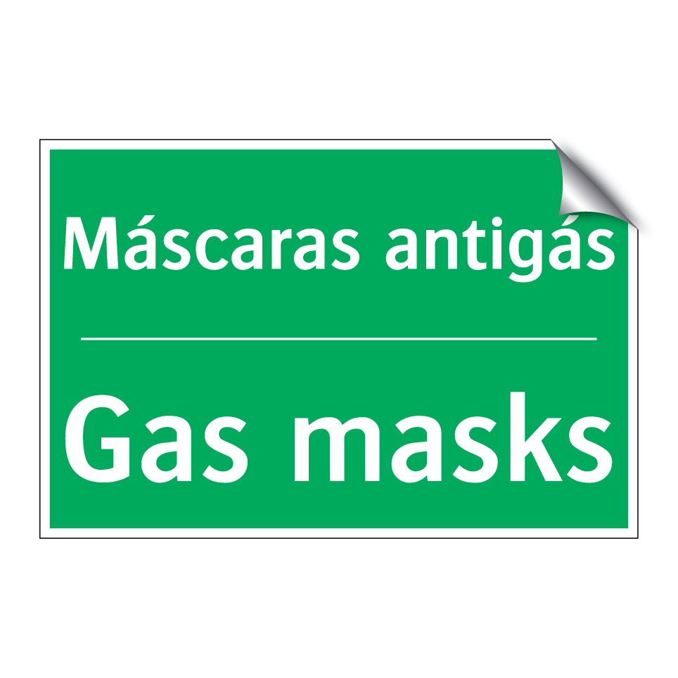 Máscaras antigás - Gas masks
