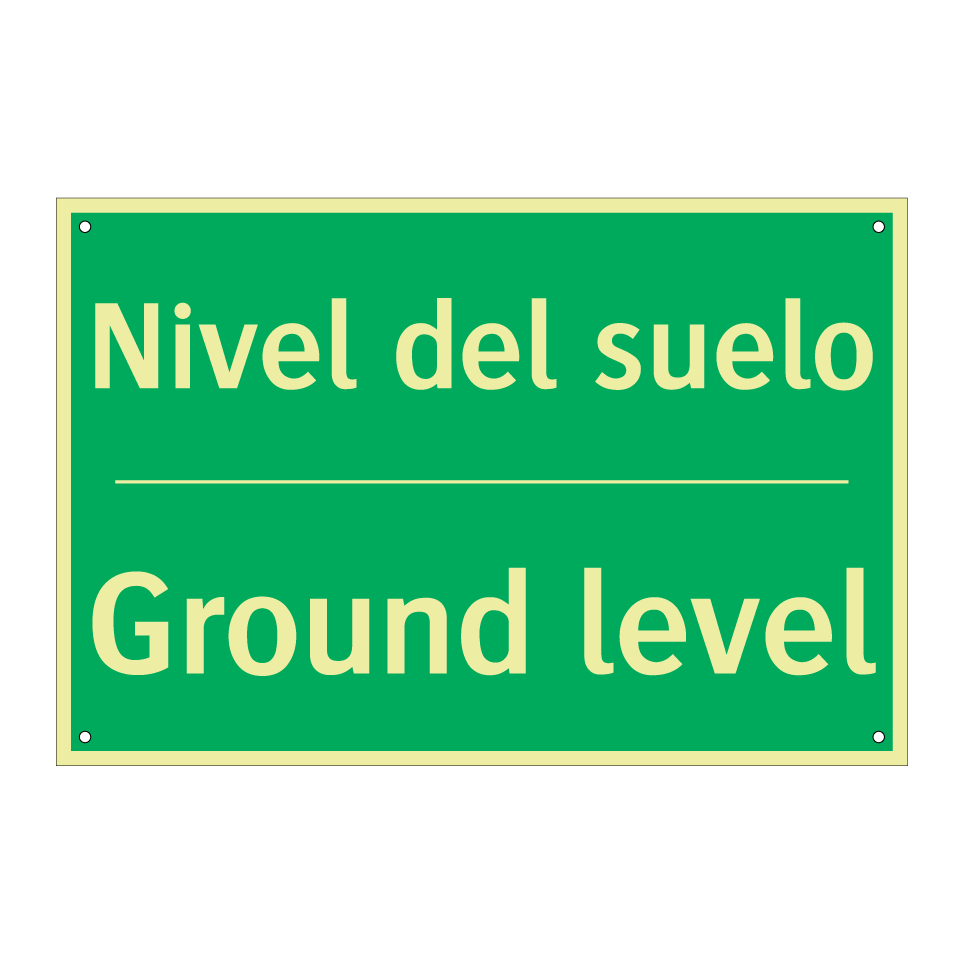 Nivel del suelo - Ground level