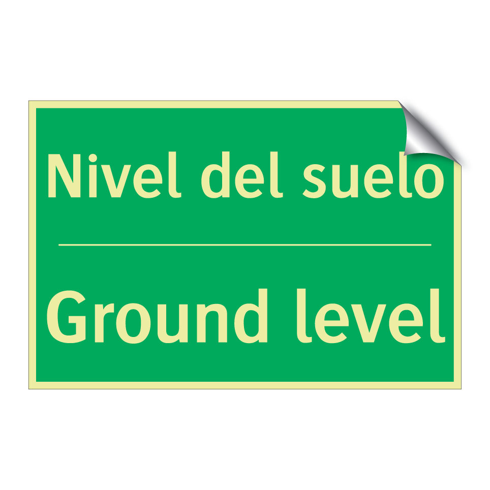 Nivel del suelo - Ground level