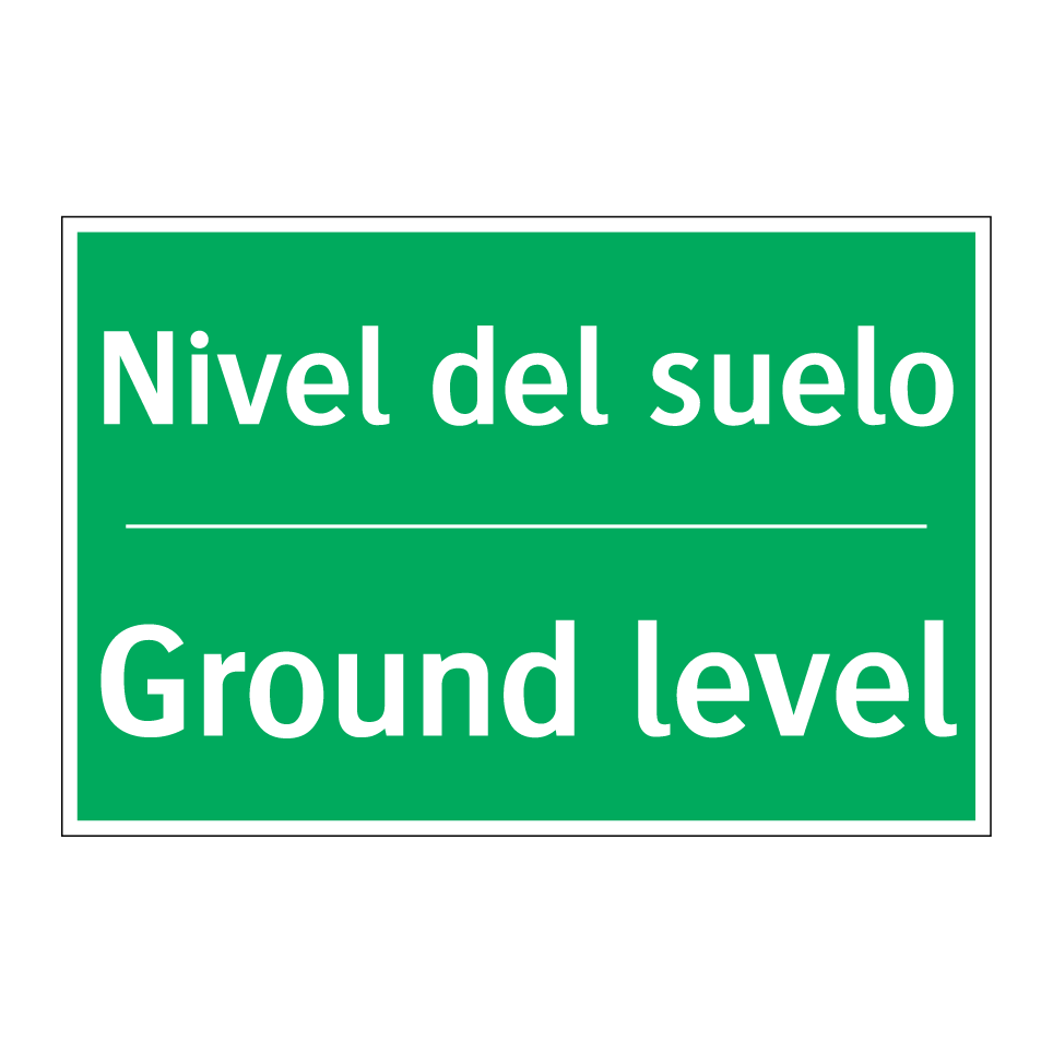 Nivel del suelo - Ground level