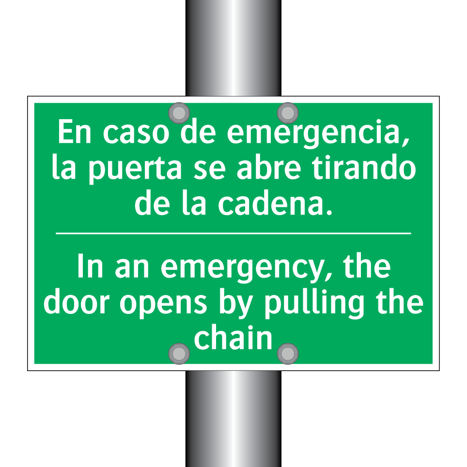 En caso de emergencia, la /.../ - In an emergency, the door /.../