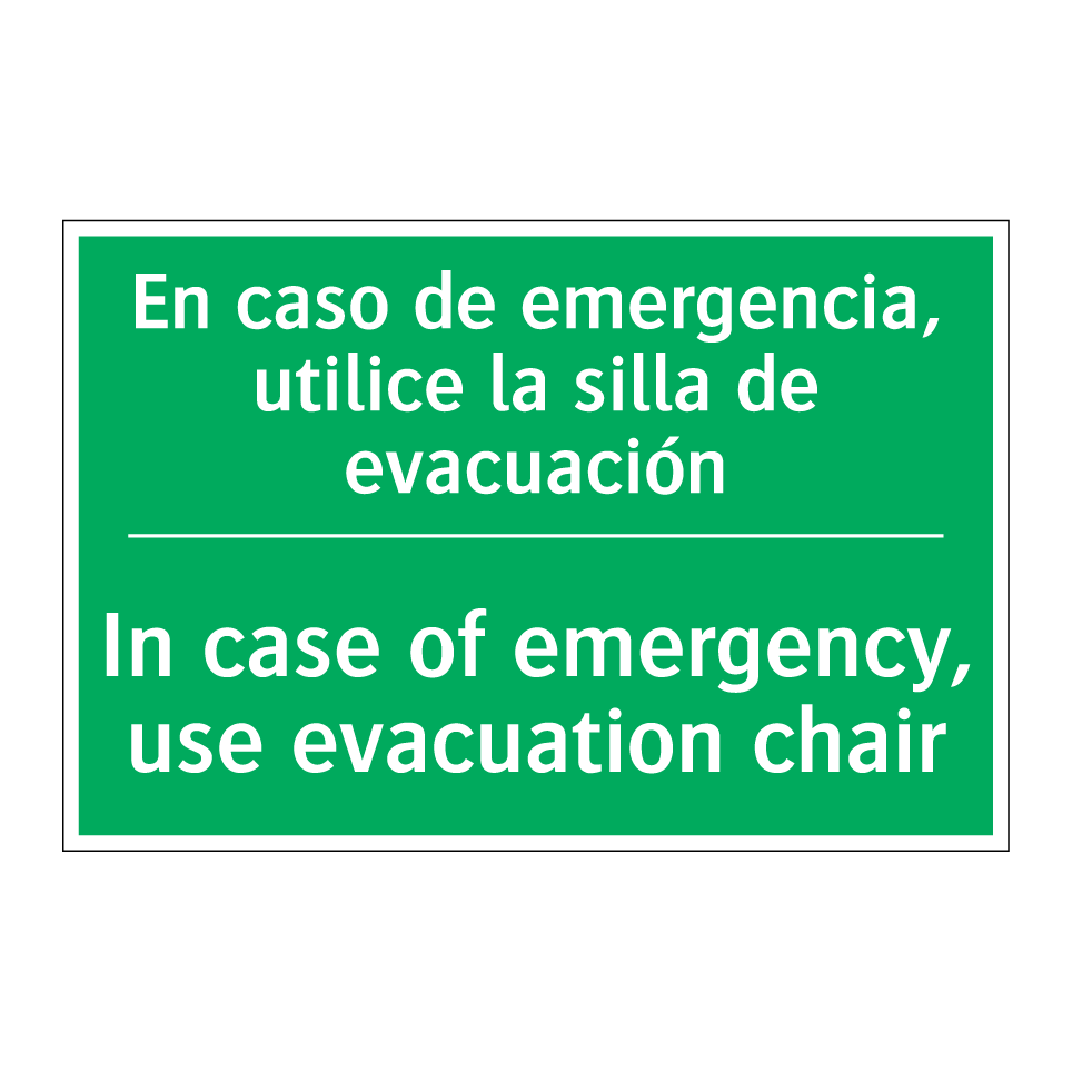 En caso de emergencia, /.../ - In case of emergency, use /.../