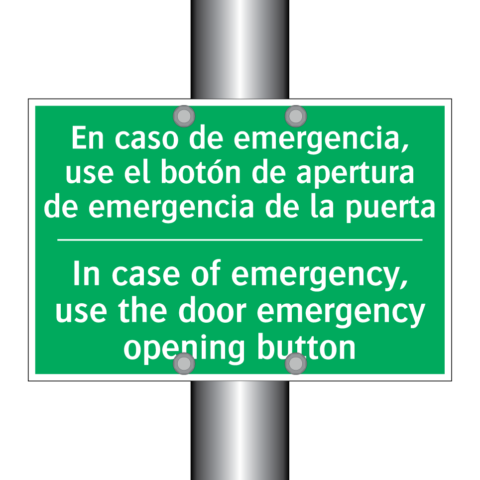 En caso de emergencia, use el /.../ - In case of emergency, use the /.../