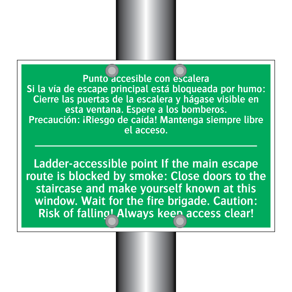 Punto accesible con escalera /.../ - Ladder-accessible point If /.../