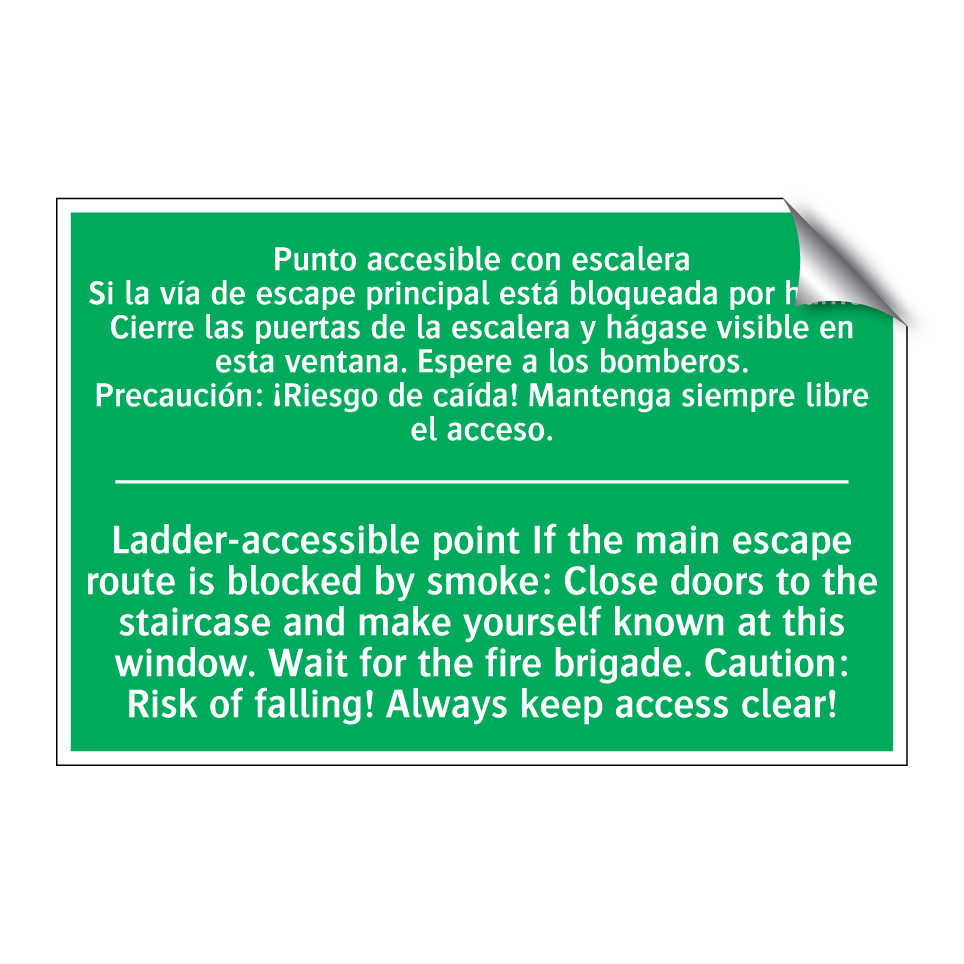 Punto accesible con escalera /.../ - Ladder-accessible point If /.../