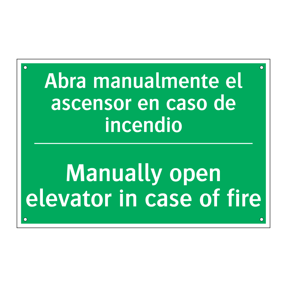 Abra manualmente el ascensor /.../ - Manually open elevator in /.../