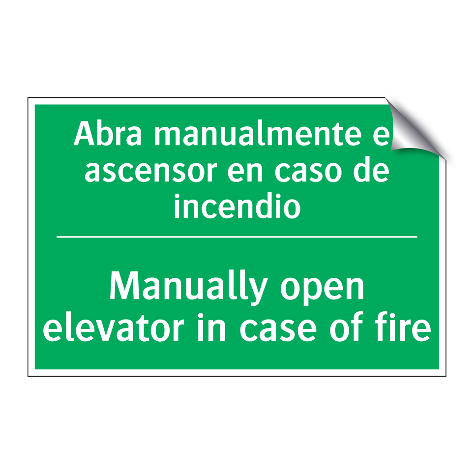 Abra manualmente el ascensor /.../ - Manually open elevator in /.../