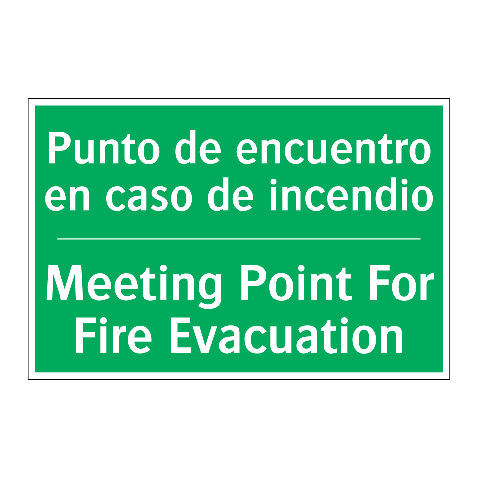 Punto de encuentro en caso de /.../ - Meeting Point For Fire /.../