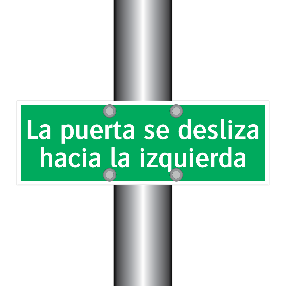 La puerta se desliza hacia la izquierda