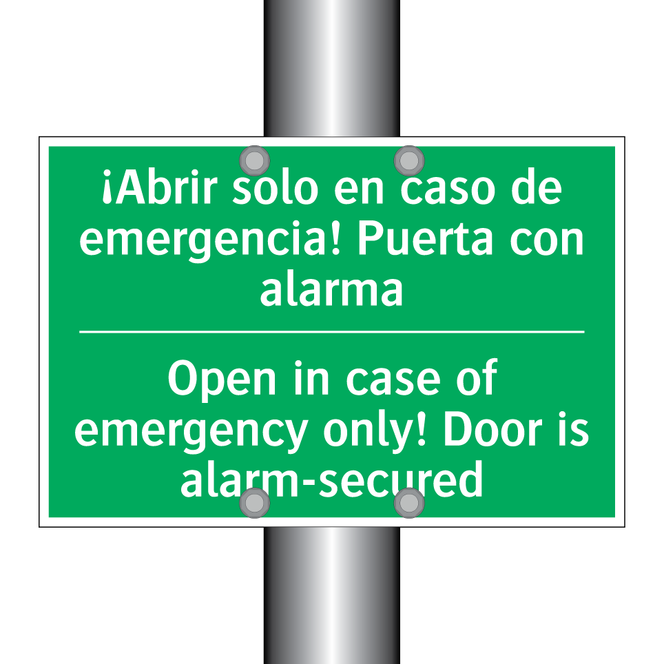 ¡Abrir solo en caso de /.../ - Open in case of emergency /.../