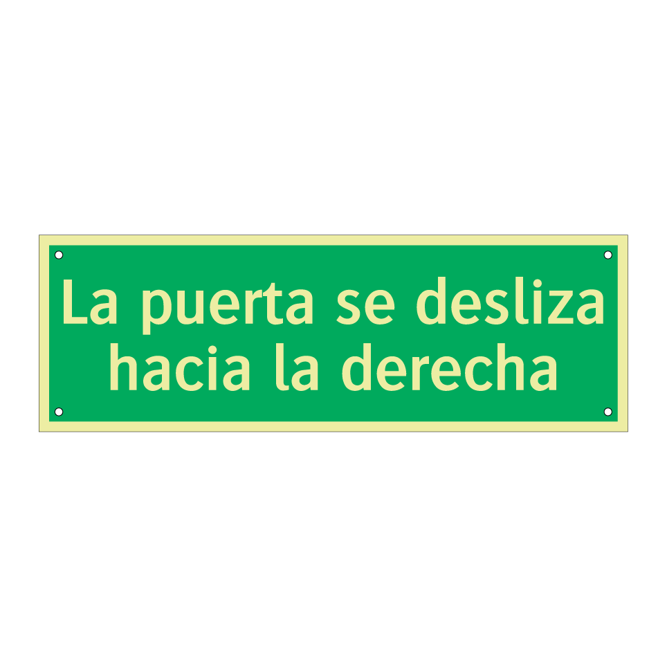 La puerta se desliza hacia la derecha