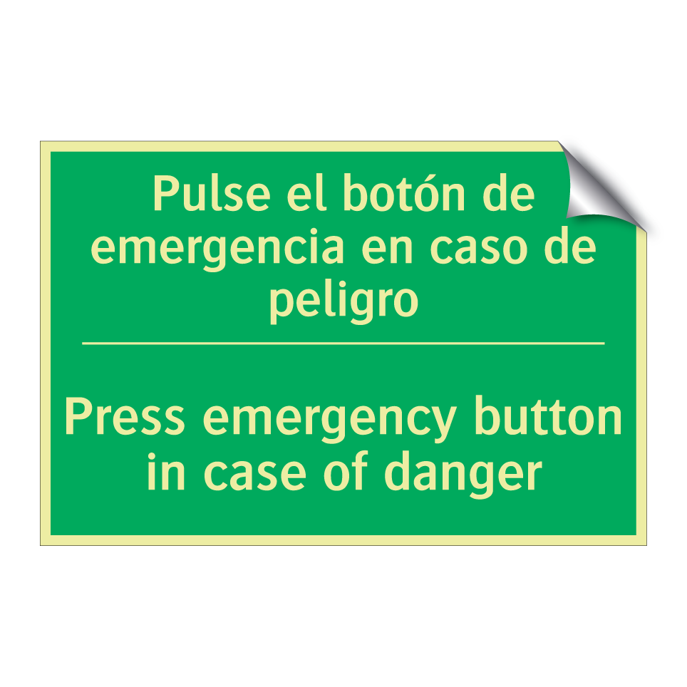 Pulse el botón de emergencia /.../ - Press emergency button in /.../