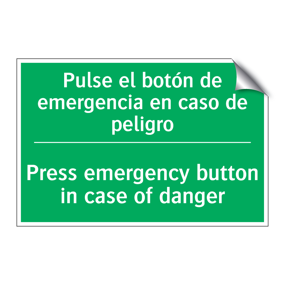 Pulse el botón de emergencia /.../ - Press emergency button in /.../