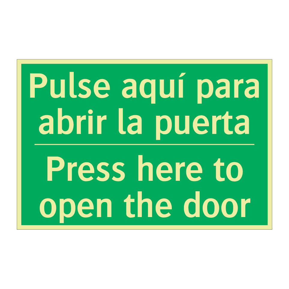 Pulse aquí para abrir la /.../ - Press here to open the door
