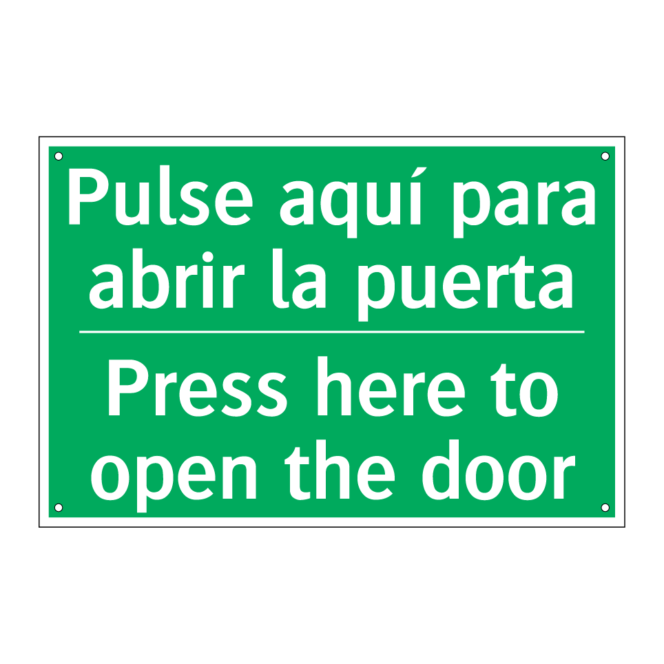 Pulse aquí para abrir la /.../ - Press here to open the door