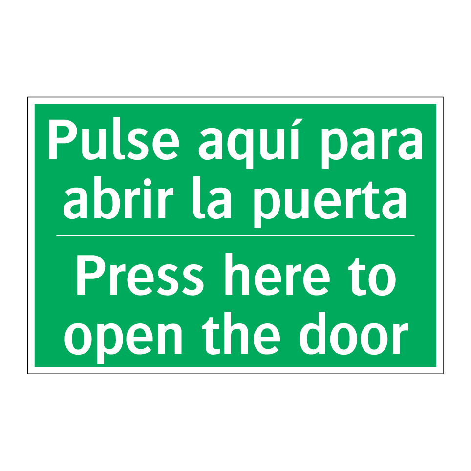 Pulse aquí para abrir la /.../ - Press here to open the door
