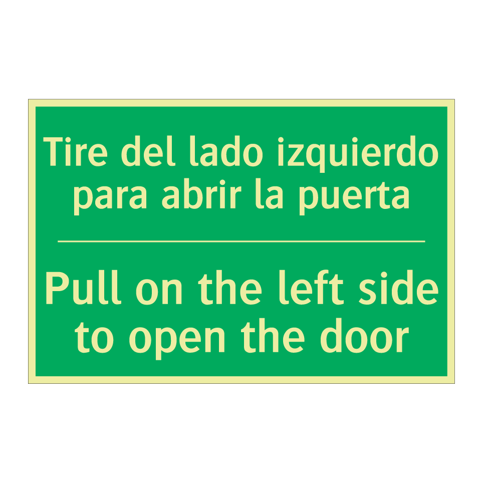 Tire del lado izquierdo para /.../ - Pull on the left side to open /.../