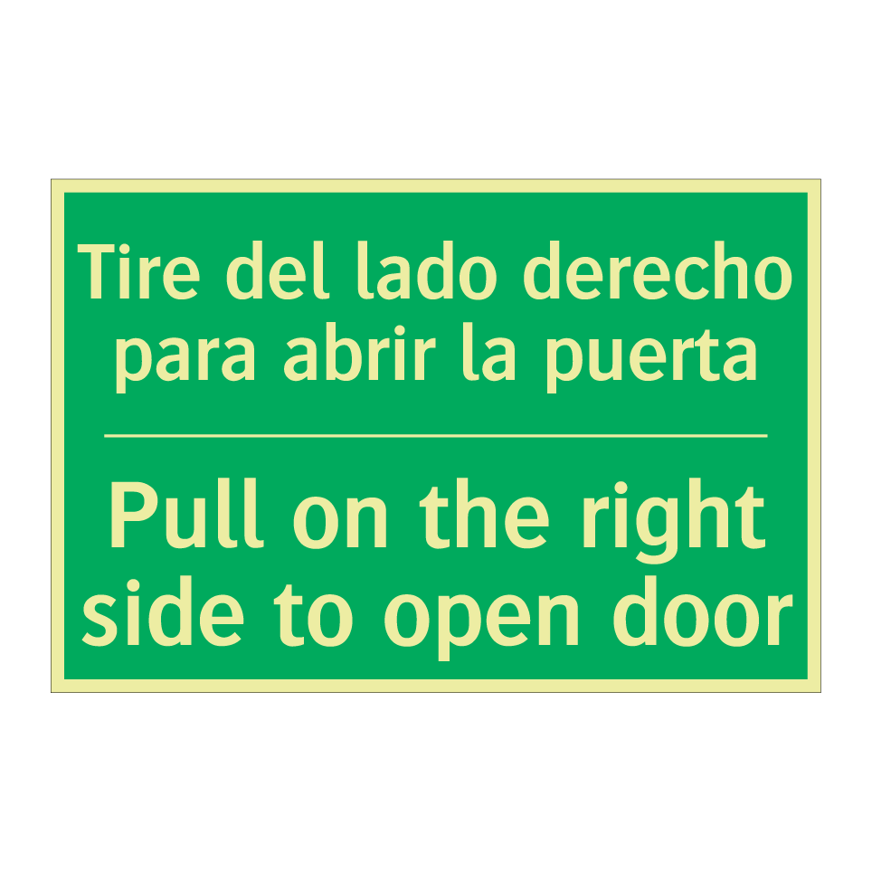 Tire del lado derecho para /.../ - Pull on the right side to /.../