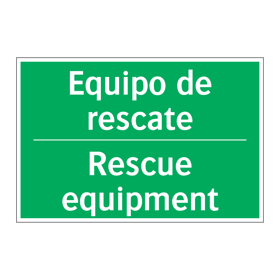 Equipo de rescate - Rescue equipment
