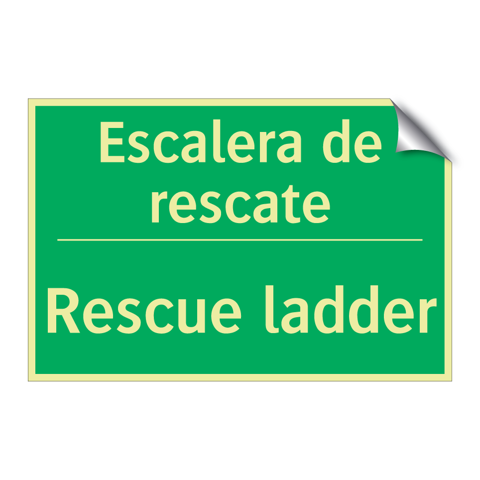 Escalera de rescate - Rescue ladder